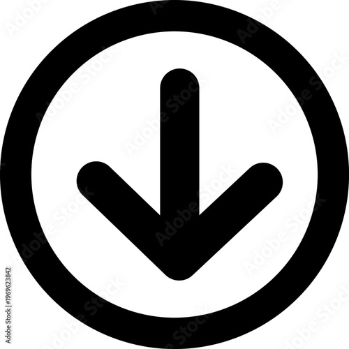 Arrow Down Circle Medium