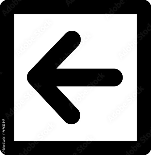 Arrow Left Square Medium