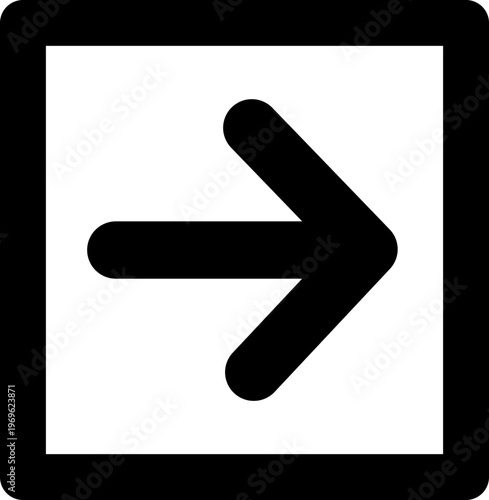 Arrow Right Square Medium