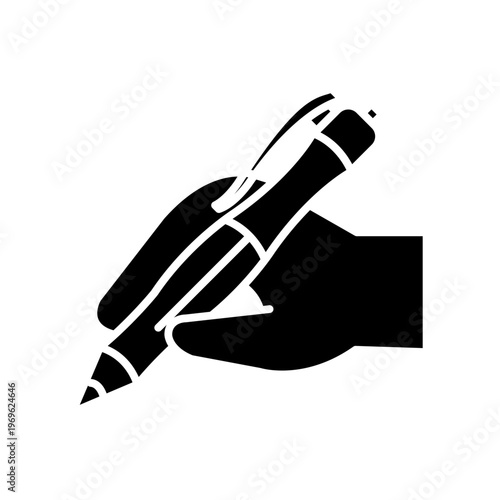 Writing gesture icon