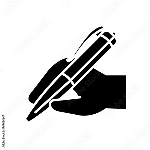Writing gesture icon