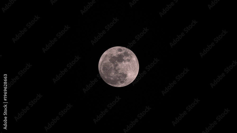 Fototapeta premium luna en 4k . viaje a la luna llena rosa 