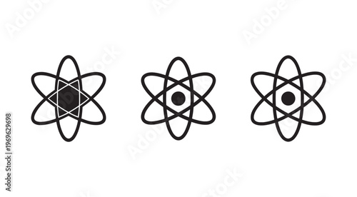 Atomic structures with different nucleus representations for science and education purposes  atomic models