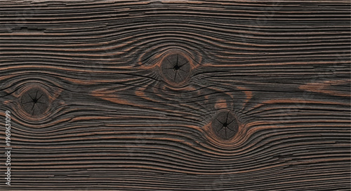 Weathered wood texture with knots and grain pattern on rustic wooden background. Wood texture with natural pattern.