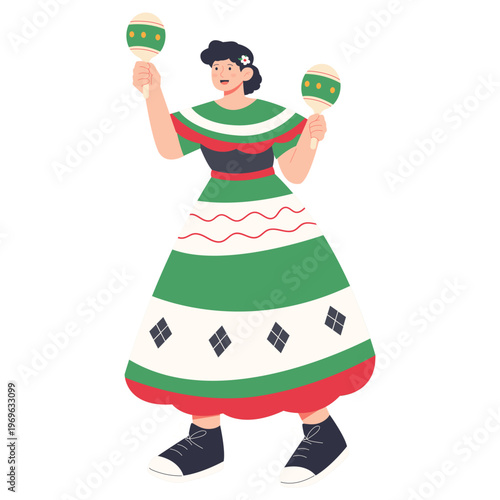 Cinco de Mayo Character Illustration Mexican Festival People