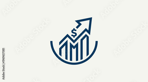 Abstract Financial Growth Concept Logo