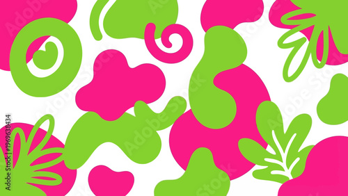 Colorful abstract shapes background.