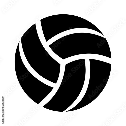 Volleyball Icon Design Flat Image