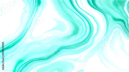 Abstract aqua color flowing liquid design and smooth elegant pattern and artistic marbling effect and aesthetic modern texture and creative surface graphic and fluid ink art.