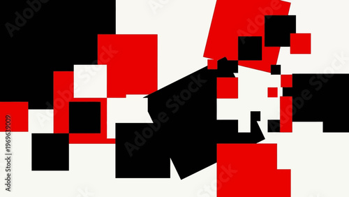 Red Black and White Blocks.