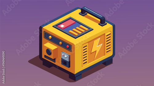 Portable generator used for power supply during outdoor events or emergencies in various locations