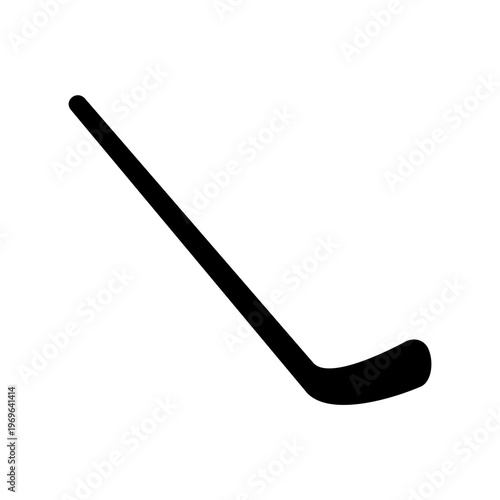 Hockey Stick Icon Flat Image