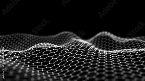 Fotografie Waves transmit silent codes through a light matrix