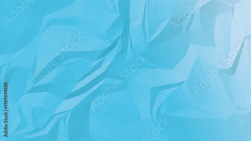 Blue Crumpled Paper Texture Abstract Wrinkled Background Folded Surface Soft Creased Modern Design