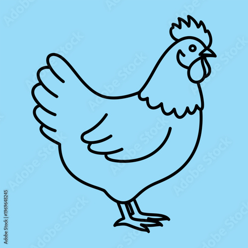 Minimalist black line of a person in motion with a briefcase and a clock white background line person