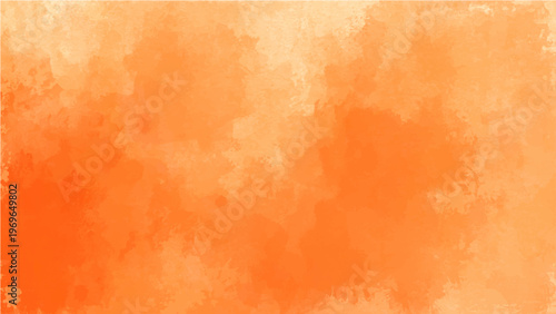 Abstract orange watercolor background and soft strokes and warm color palette and artistic texture and vibrant art and paint design and creative backdrop
