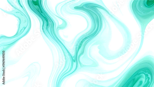 Abstract fluid art with teal swirls and artistic texture and modern design and cool colors and decorative and flowing patterns and dynamic aesthetic and liquid motion and creative composition 