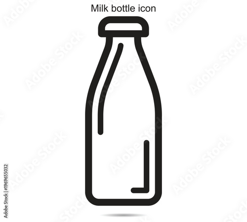 Milk bottle icon