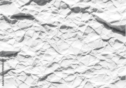 abstract crumpled paper halftone texture vector old background retro effect sheet template punk overlay rough