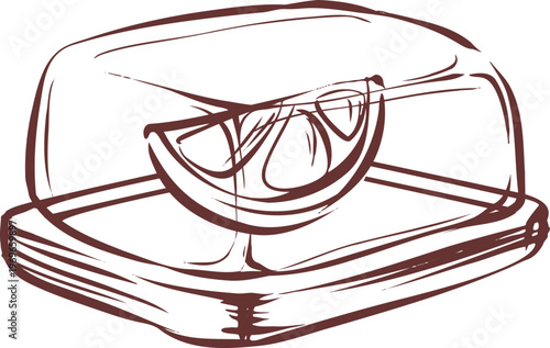 Lemon Slice in Container