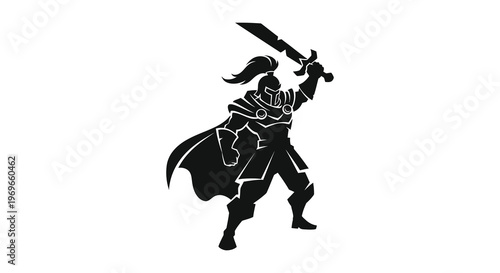 A lone tree stands against a vibrant colorful sunset landscape silhouette