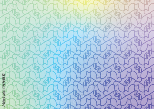 Harmonious pattern wave motion with elegant line design