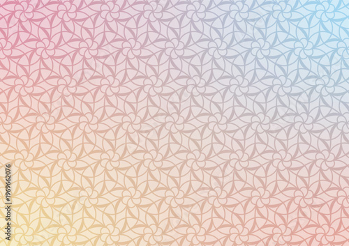 Gradient intertwined line beauty with modern seamless pattern