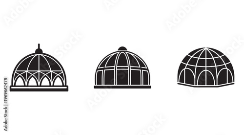 Dome roof architecture glasshouse conservatory skylight roof design elements  glass roof structures
