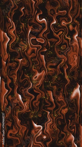 Abstract swirling textured background in brown and gold tones