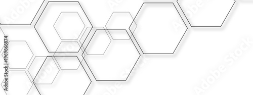 Vector Elegant abstract geometric design of interconnected six-sided polygons for stylish, modern graphic design that highlights a network connection