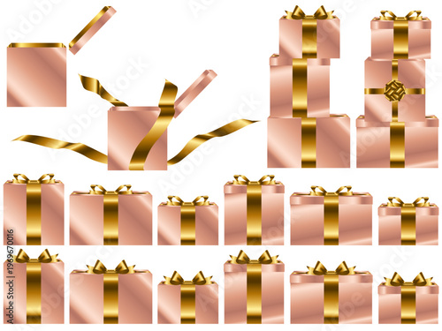 プレゼント箱横、8桃金、1金