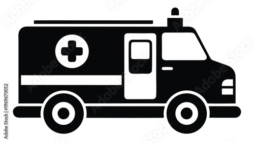 Emergency ambulance transportation during medical crisis in urban area near hospital