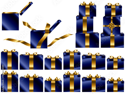 プレゼント箱横、14紺、1金