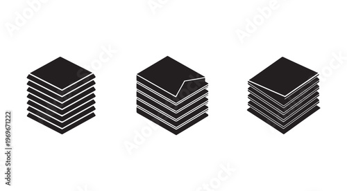 Stacks of papers in different angles  paper stacks  documents  files