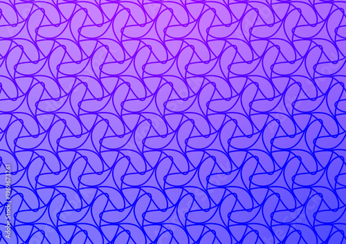 Soft abstract curves with radiant gradient seamless pattern design