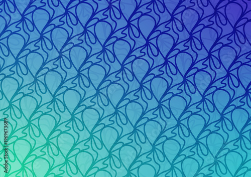 Seamless flowing curves with elegant gradient abstract pattern design