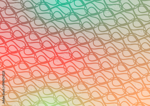 Modern flowing curves with radiant gradient seamless pattern design