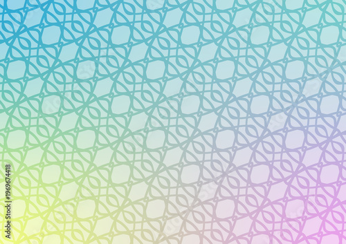 Soft seamless gradient with flowing abstract geometric line pattern