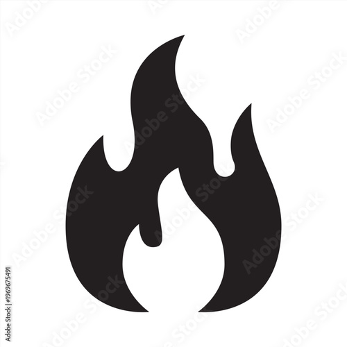 Passion icon. Fire flame icon. Icon symbol for passion, fire, flame, energy, enthusiasm, motivation, drive, intensity, spirit, ambition. Vector illustration