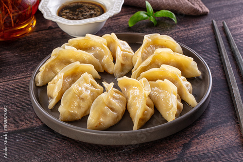 Japan cuisine - steamed stuffed gyoza