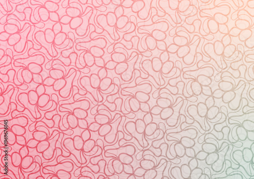 Abstract radiant pattern with smooth flowing gradient line design