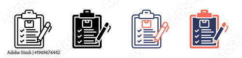 planning icon set multiple style collection