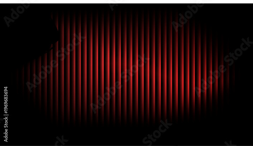 Canvastavla red neon lines, abstract red glow, futuristic red pattern, digital red wave, neo
