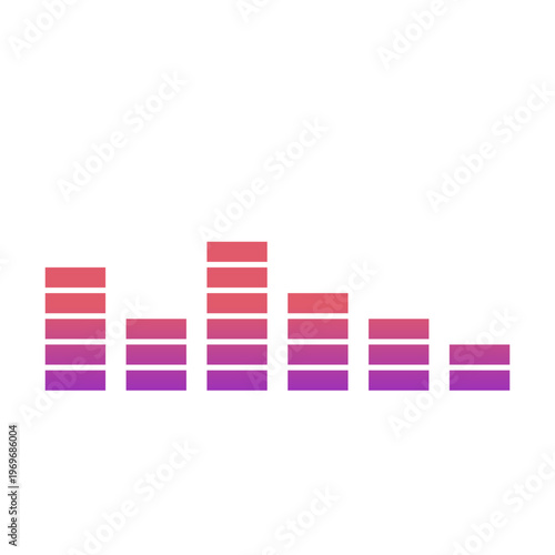 Gradient Audio Equalizer Illustration