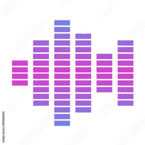 Gradient Audio Equalizer Illustration
