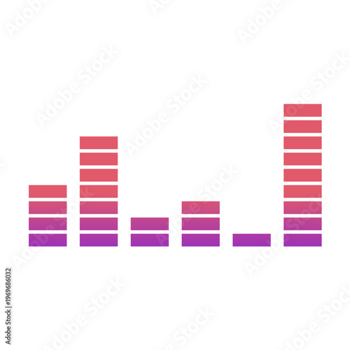 Gradient Audio Equalizer Illustration
