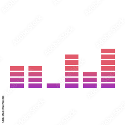 Gradient Audio Equalizer Illustration