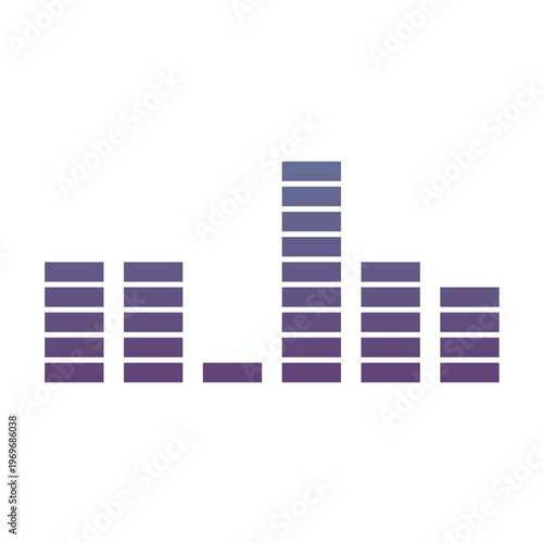 Gradient Audio Equalizer Illustration