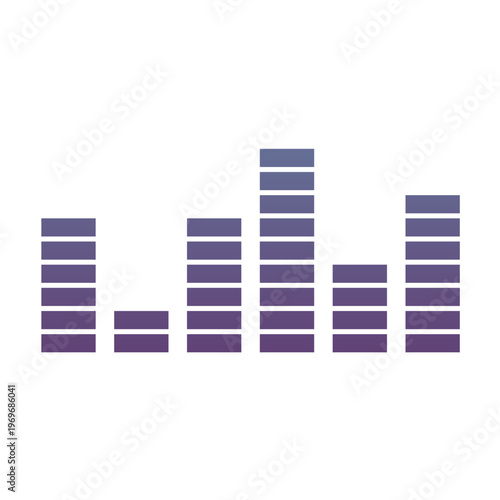 Gradient Audio Equalizer Illustration