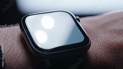 Wallpaper Mural Close-up of smartwatch worn on a person's wrist Torontodigital.ca